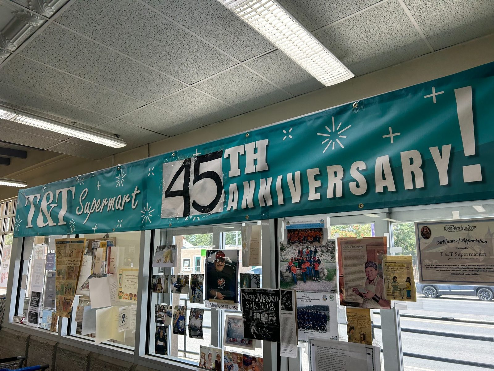 T&T Supermart anniversary banner