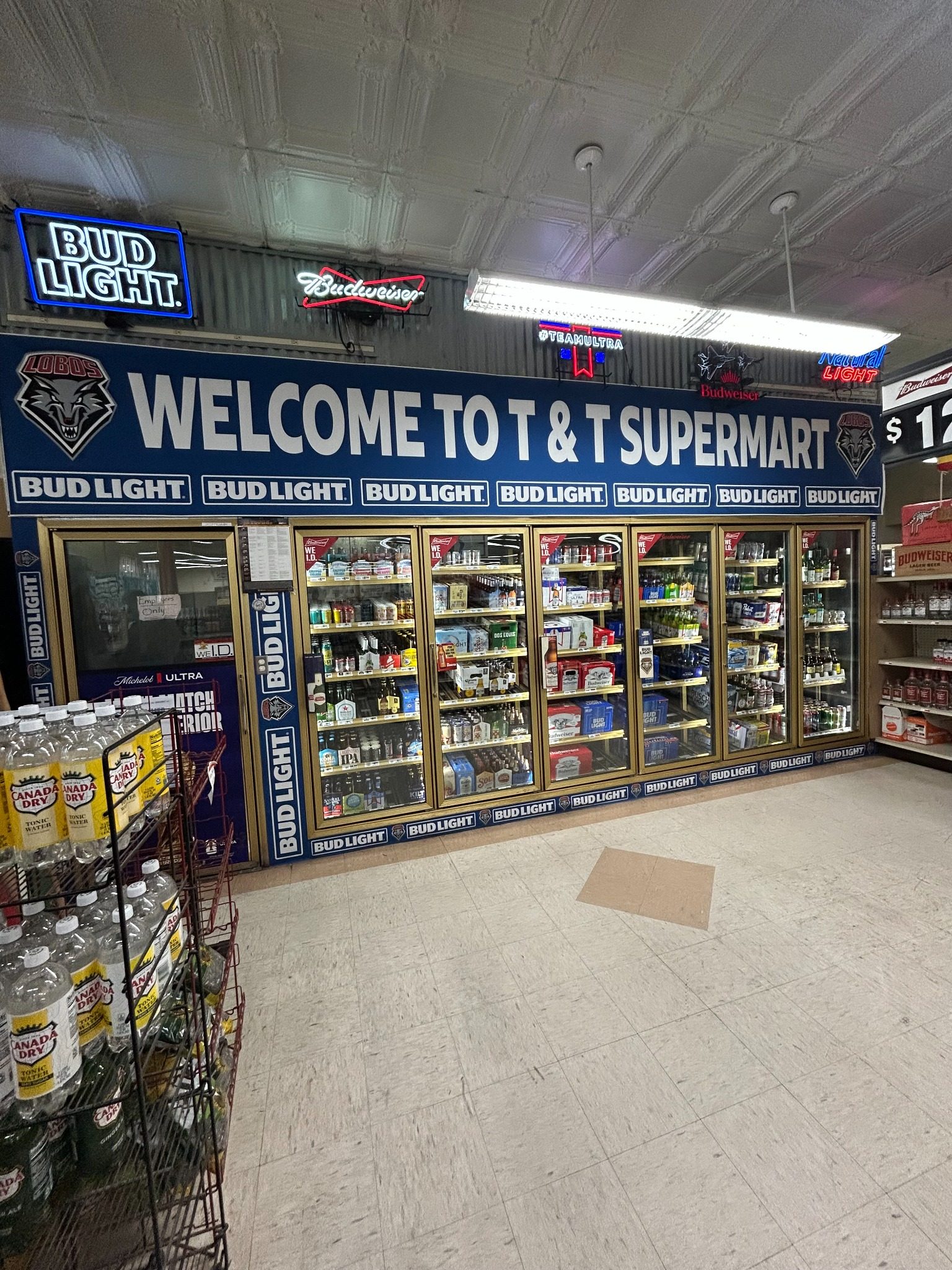 Beer cooler department