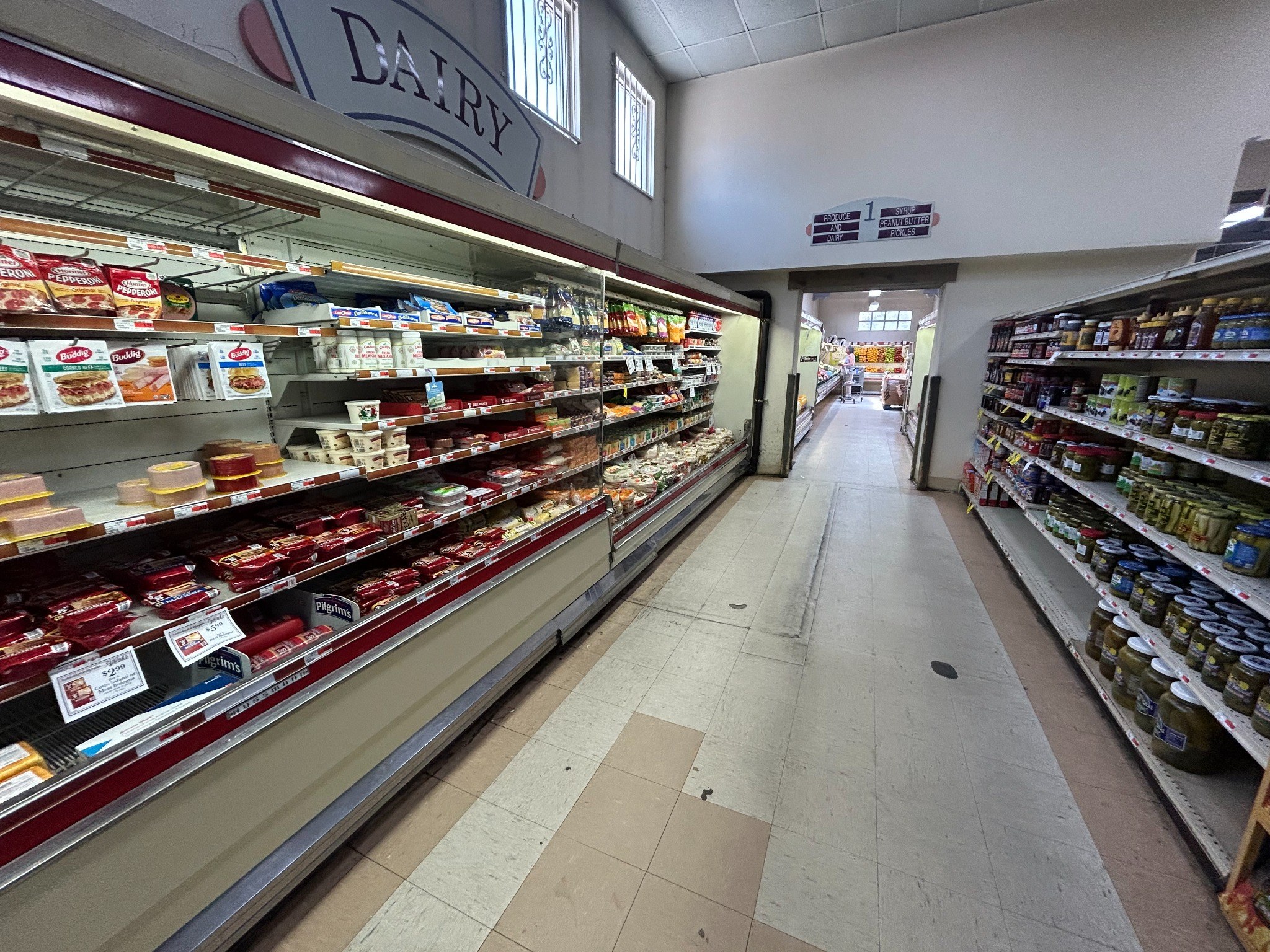 Dairy department at T&T Supermart